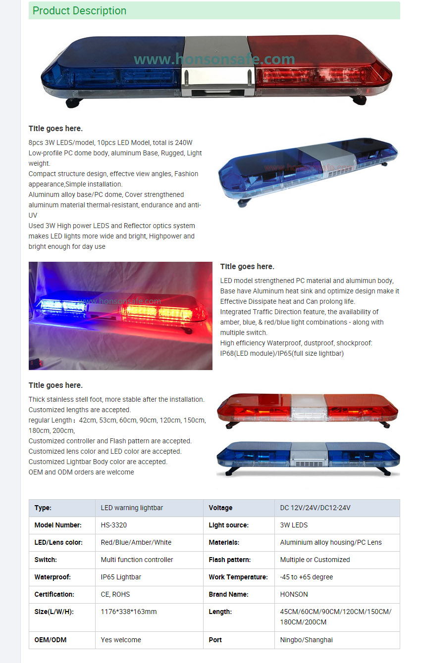 C:\Users\Administrator\Desktop\Hot Sale Emergency Vehicle Lights Warning Lightbar Blue Red Led Lights Bar Hs3320.jpg